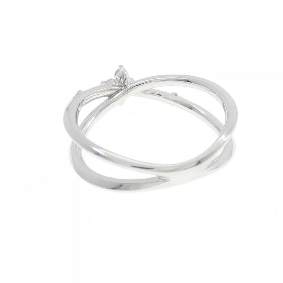 K18WG フラワー ダイヤモンド リング 0.10CT : KOMEHYO ONLINESTORE