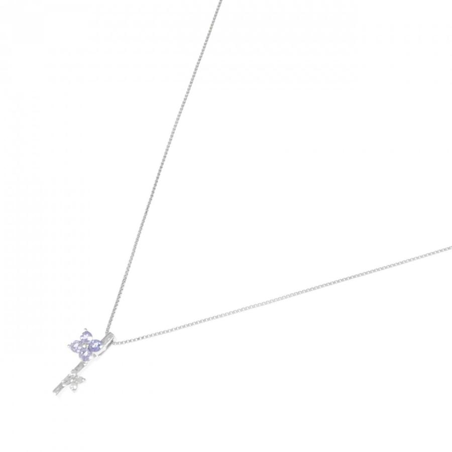 K18WG フラワー タンザナイト ネックレス : KOMEHYO ONLINESTORE Yahoo 
