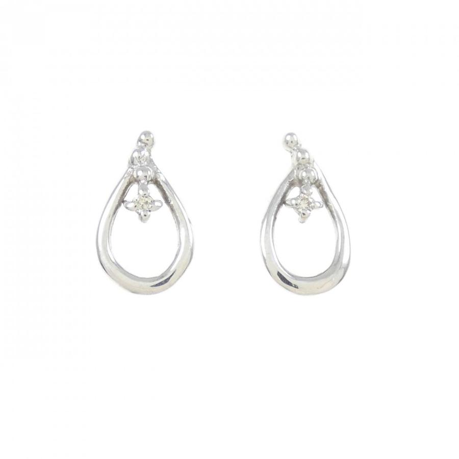 K18WG ダイヤモンド ピアス 0.012CT : KOMEHYO ONLINESTORE