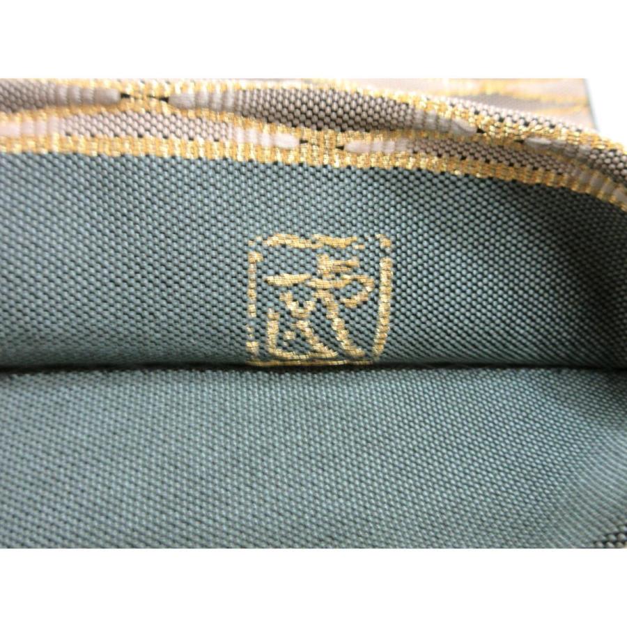 【未使用品】袋帯　魚々子縞【北村武資】 袋帯 北村武資 作 人間国宝 魚々子縞 繧繝錦 西陣織 白 金 : 帯専門店