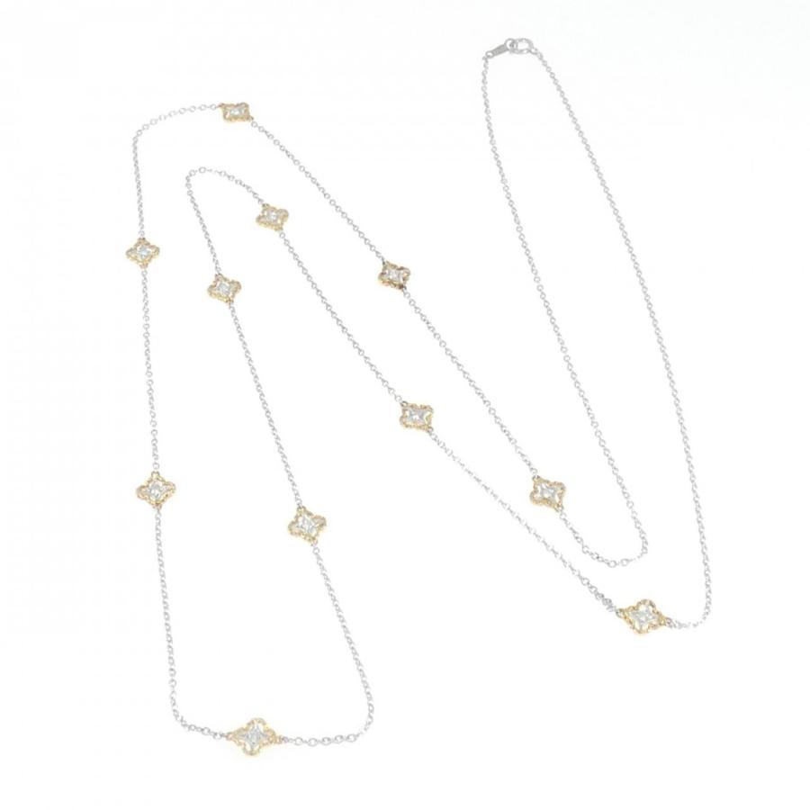 K18WG/K18YG ダイヤモンド ネックレス 0.22CT_5