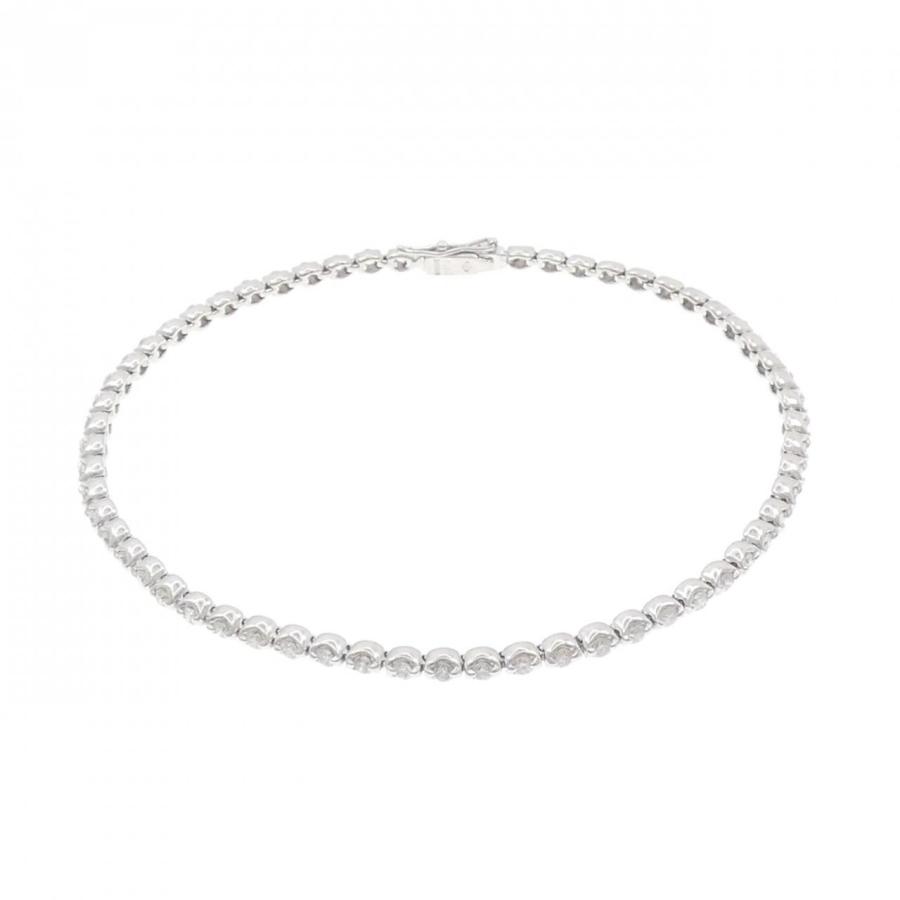 K18WG ダイヤモンド ブレスレット 1.15CT : KOMEHYO ONLINESTORE Yahoo