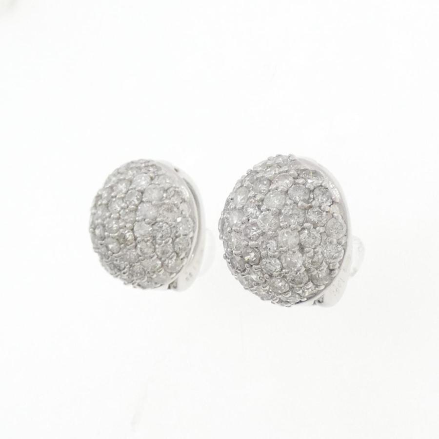 K18WG パヴェ ダイヤモンド イヤリング 2.12CT : KOMEHYO ONLINESTORE 