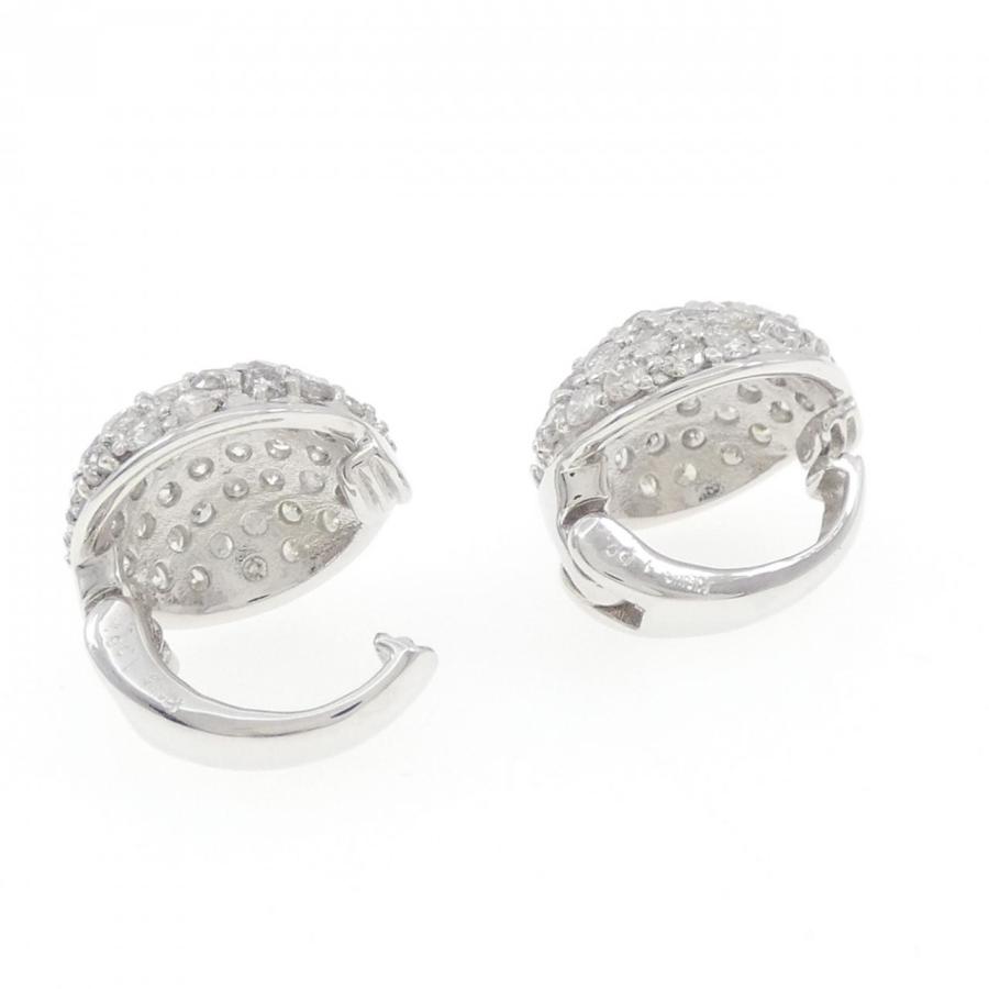 K18WG パヴェ ダイヤモンド イヤリング 2.12CT : KOMEHYO ONLINESTORE 