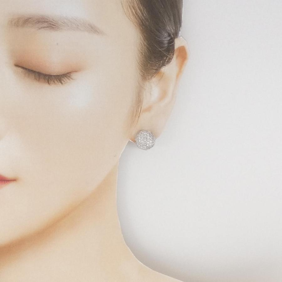 K18WG パヴェ ダイヤモンド イヤリング 2.12CT : KOMEHYO ONLINESTORE 
