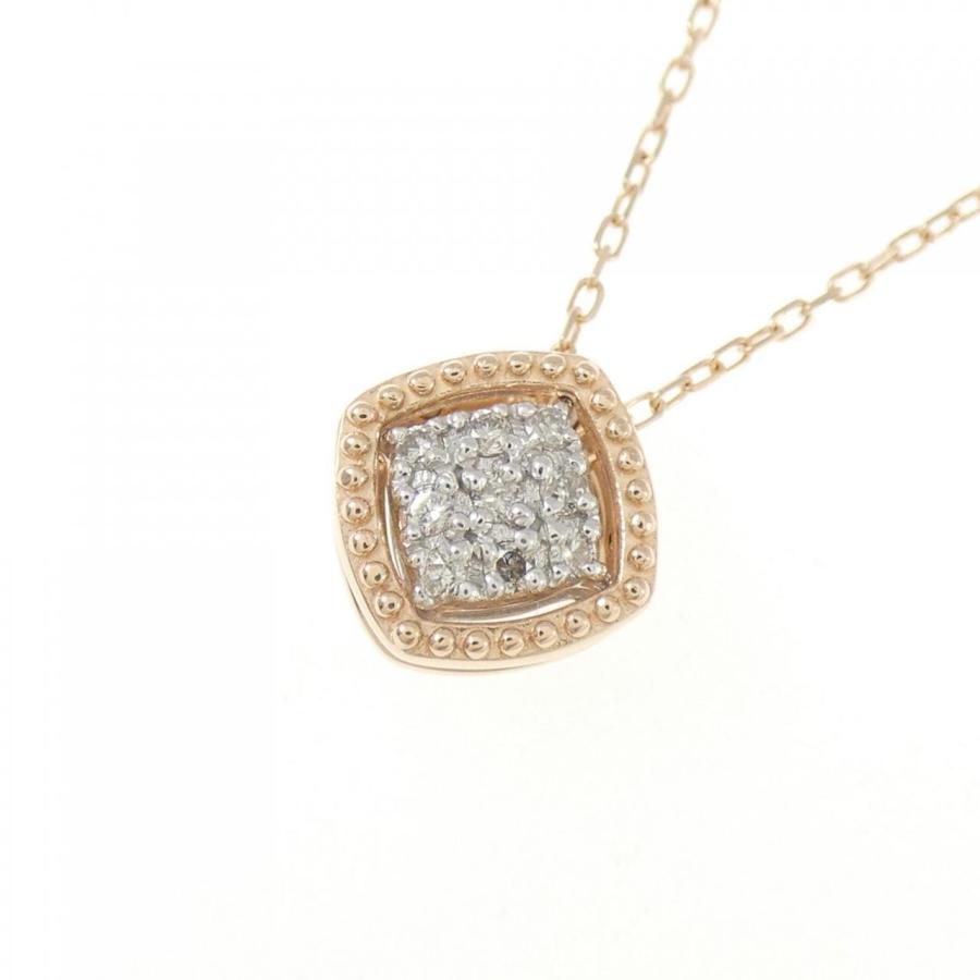 K10WG ダイヤモンド ネックレス 0.08カラット K10PG/K10WG ダイヤモンド ネックレス 0.08CT : KOMEHYO ONLINESTORE