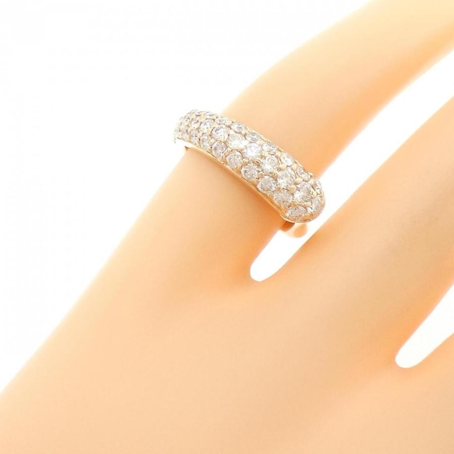 K18PG パヴェ ダイヤモンド ピンキーリング 0.70CT : KOMEHYO 