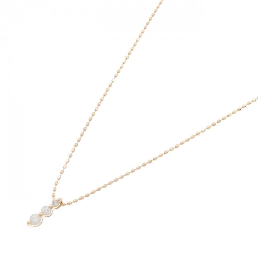 K18PG ダイヤモンド ネックレス 0.10CT : KOMEHYO ONLINESTORE Yahoo 
