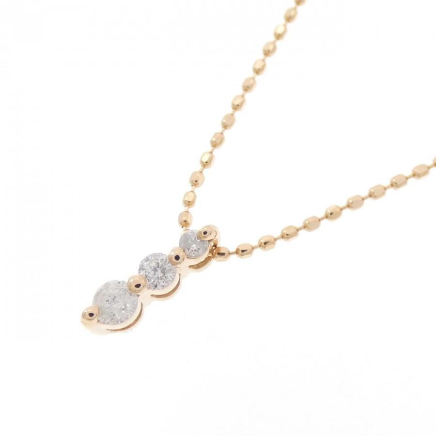 K18PG ダイヤモンド ネックレス 0.10CT : KOMEHYO ONLINESTORE Yahoo 
