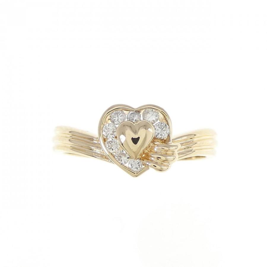 K18YG ハート ダイヤモンド リング 0.13CT : KOMEHYO ONLINESTORE 