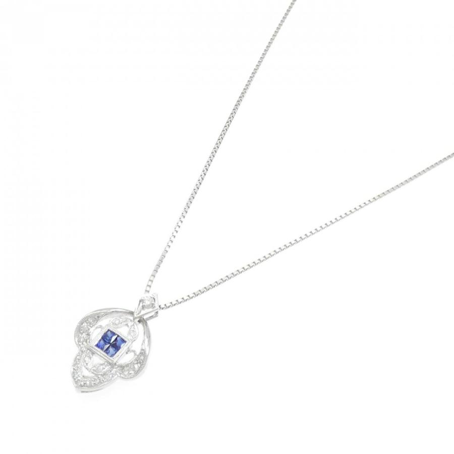 PT900/PT850 サファイヤ ネックレス 0.35CT