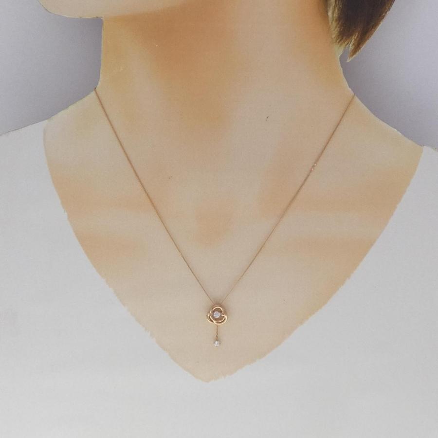 K18PG ダイヤモンド ネックレス 0.13CT : KOMEHYO ONLINESTORE Yahoo 