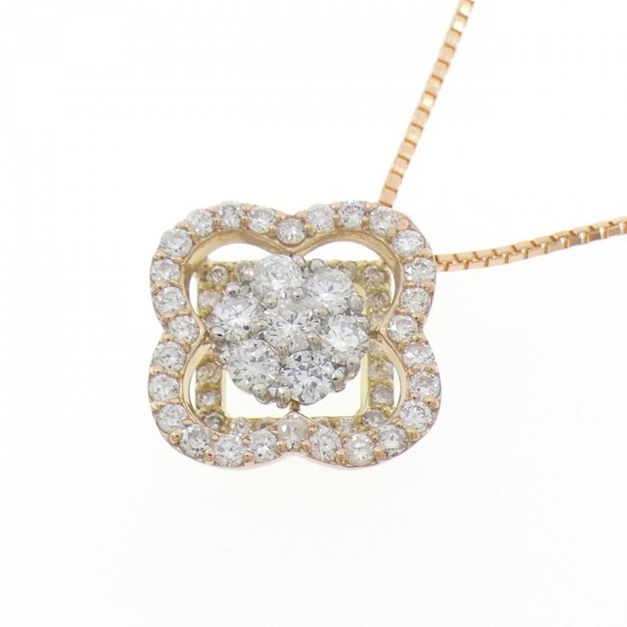 K18YG/PT900/K18PG ダイヤモンド ネックレス 0.70CT : KOMEHYO