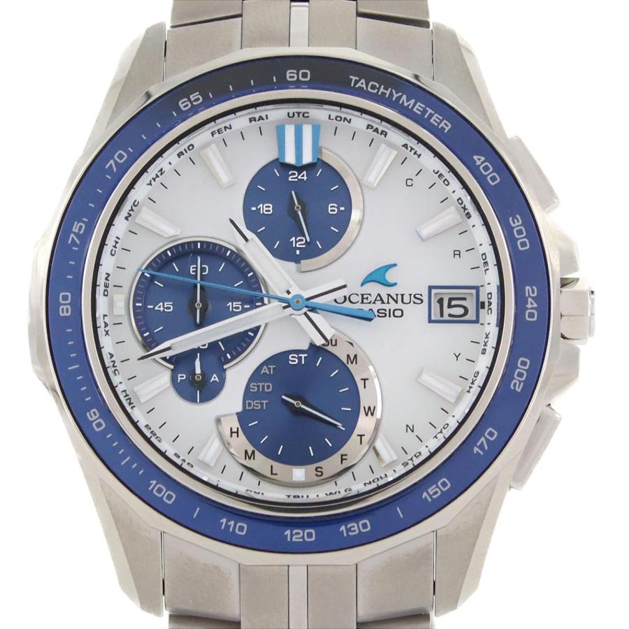 カシオ オシアナスマンタ 電波時計 OCW-S7000D-7AJF TI ソーラー