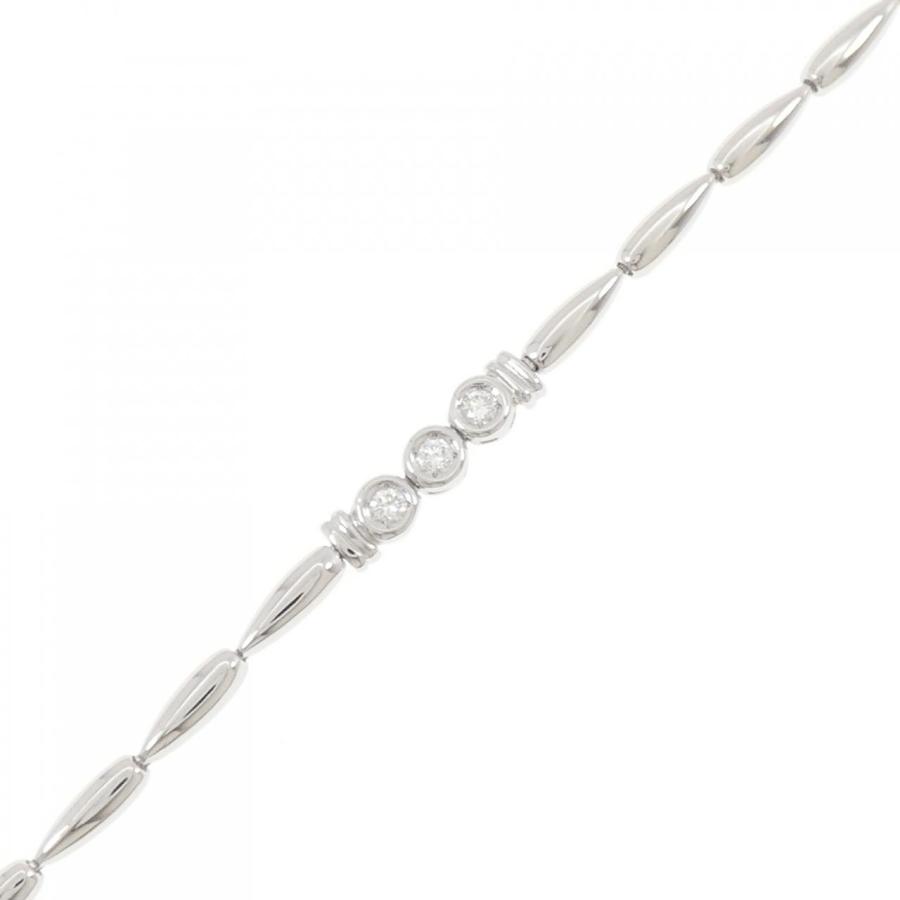 PT850 スリーストーン ダイヤモンド ブレスレット 0.12CT : KOMEHYO