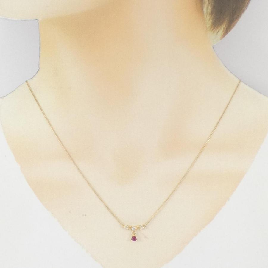 K18YG ルビー ネックレス : KOMEHYO ONLINESTORE Yahoo!店 - 通販 