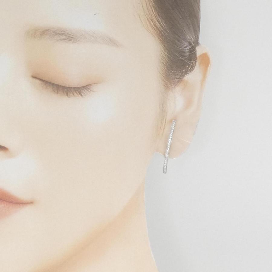 K18WG ダイヤモンド ピアス 0.40CT BIJOUPIKO Diamond Pierce