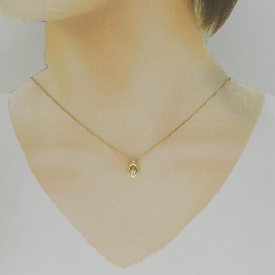 K18YG ダイヤモンド ネックレス 0.14CT : KOMEHYO ONLINESTORE Yahoo 