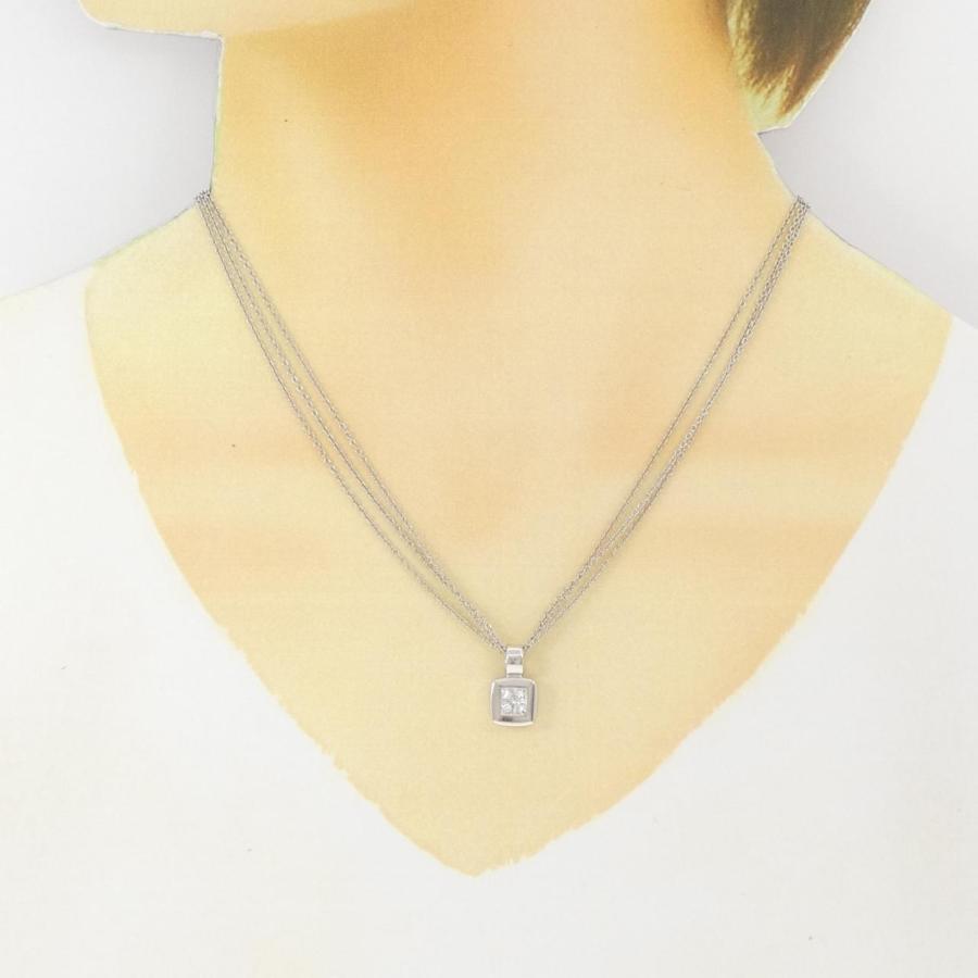 K18WG/750WG ダイヤモンド ネックレス 0.40CT : KOMEHYO ONLINESTORE 