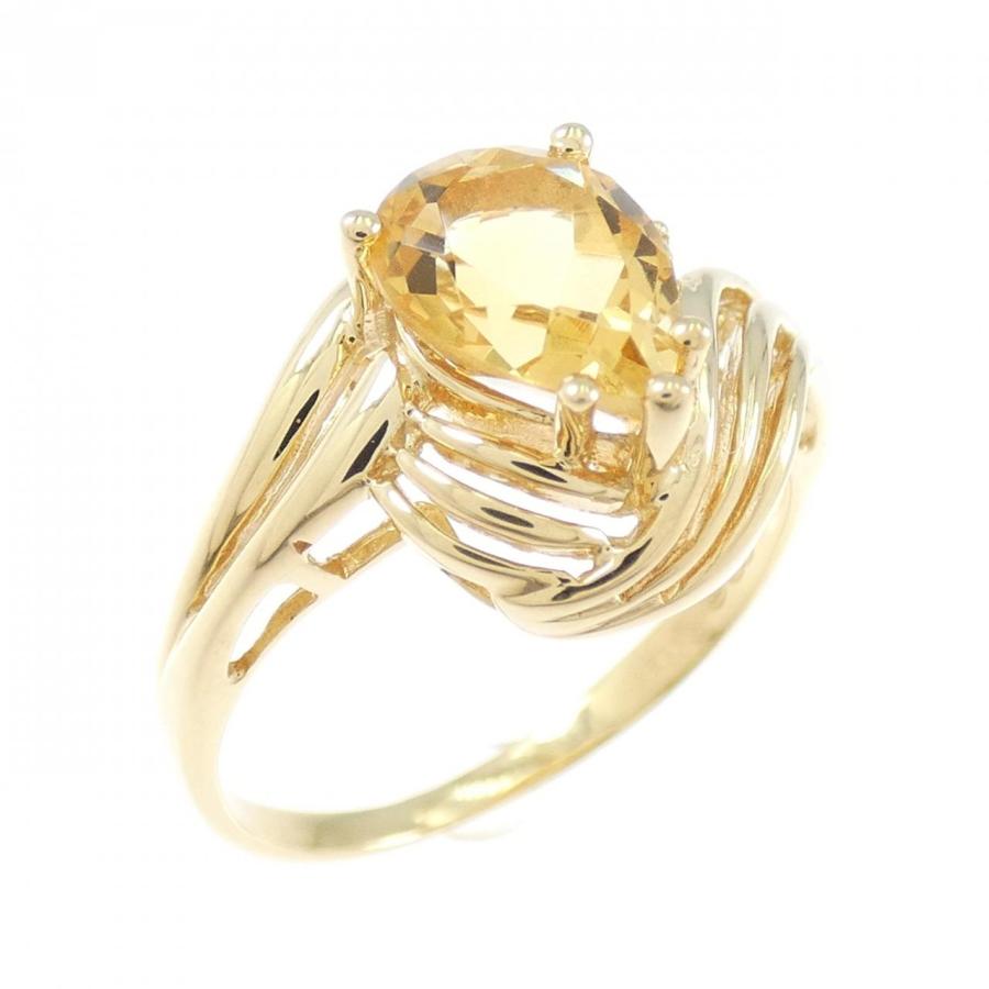 18KYG シトリン リング : KOMEHYO ONLINESTORE Yahoo!店 - 通販
