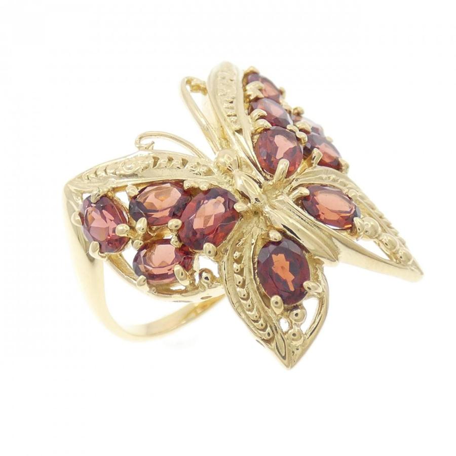 K18YG バタフライ ガーネット リング 2.00CT : KOMEHYO ONLINESTORE
