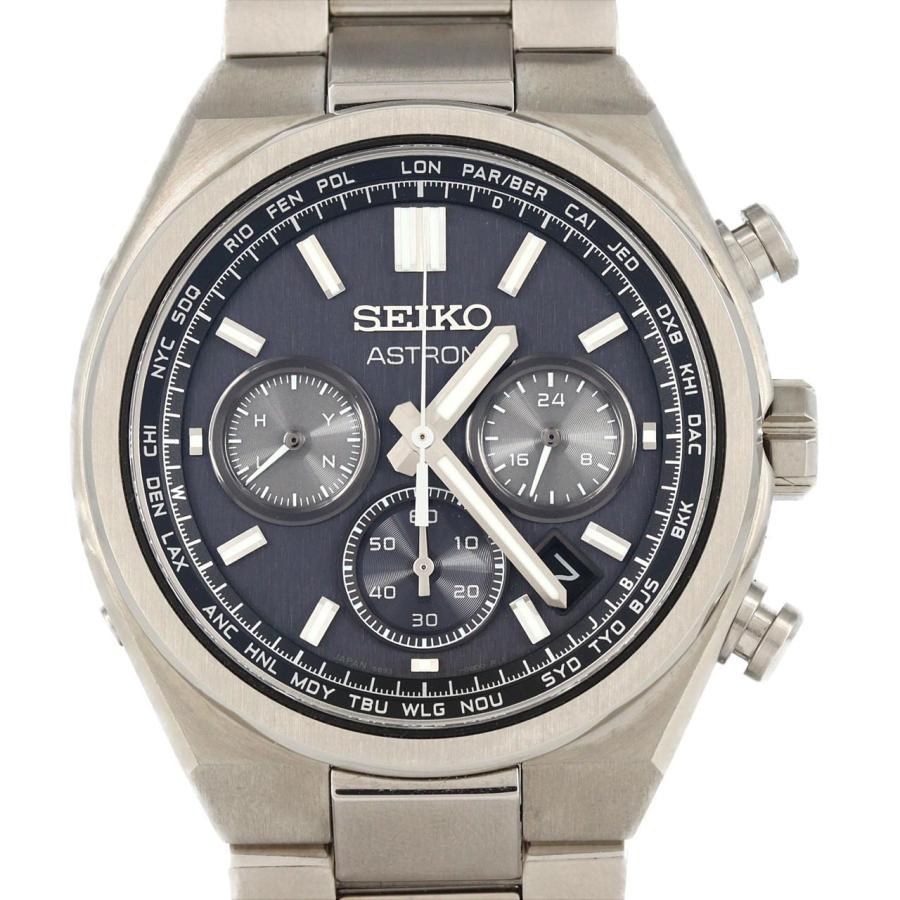 ほぼ未使用セイコーアストロンネクスター8B92-0BE0 チタン製 電波ソーラー セイコー アストロン 電波時計 8B92-0BE0/SBXY097 TI ソーラークォーツ
