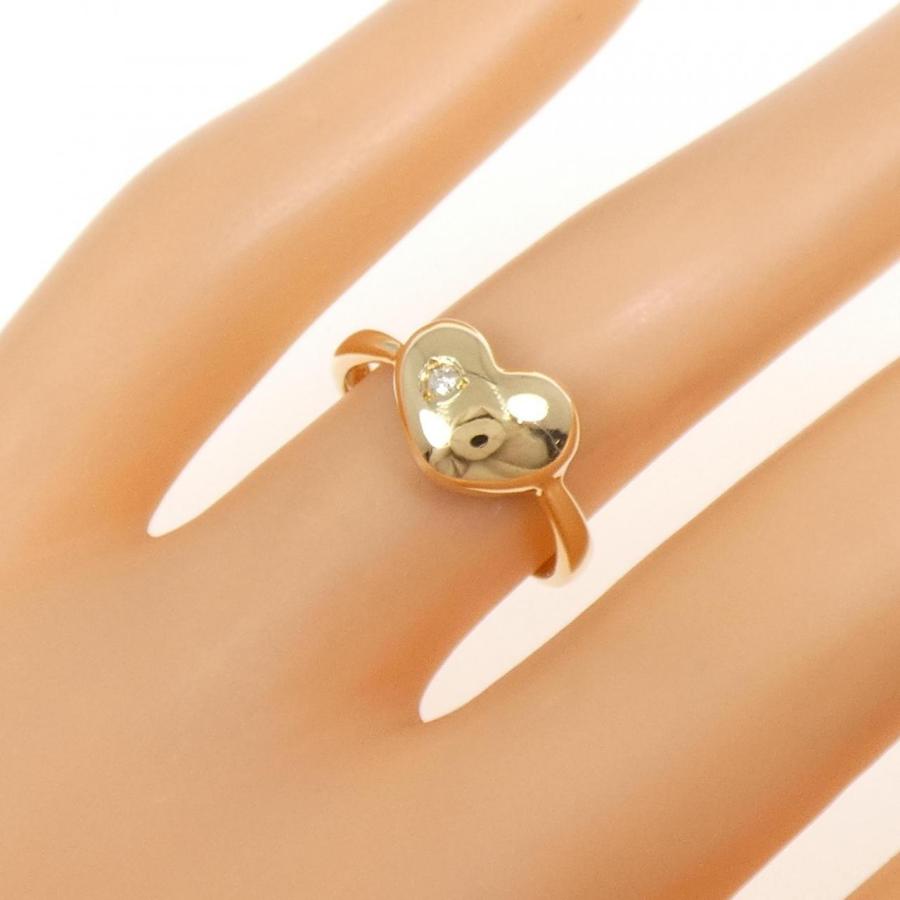 K18YG ハート ダイヤモンド リング 0.02CT : KOMEHYO ONLINESTORE 