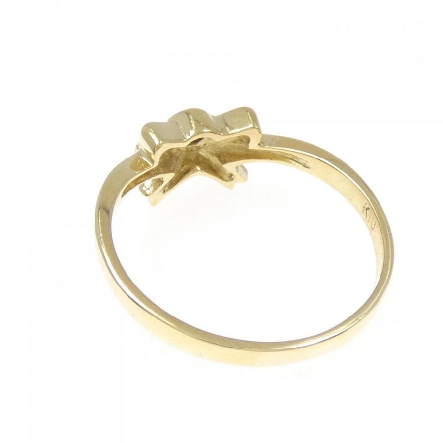 K18YG リボン ダイヤモンド リング 0.09CT : KOMEHYO ONLINESTORE 
