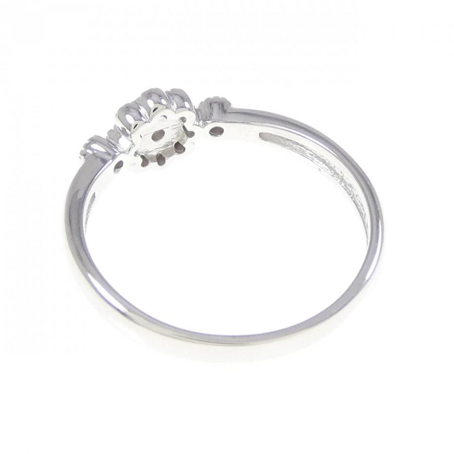 K10WG フラワー ダイヤモンド リング 0.07CT : KOMEHYO ONLINESTORE