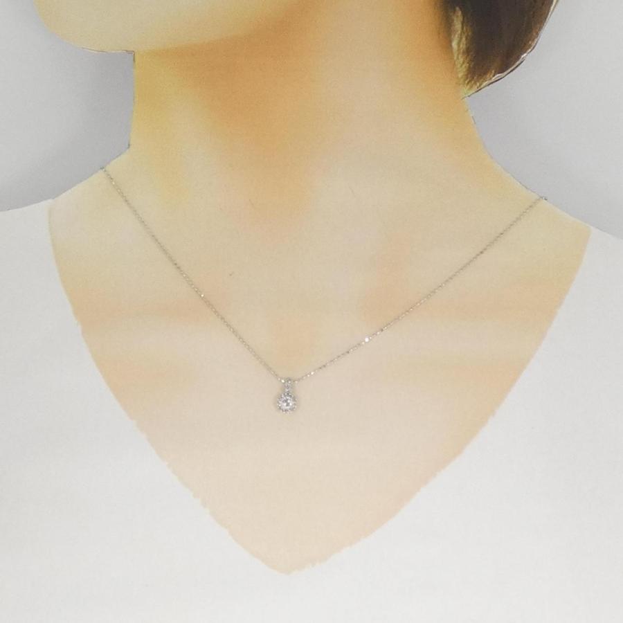 K18WG ダイヤモンド ネックレス 0.15CT : KOMEHYO ONLINESTORE Yahoo 