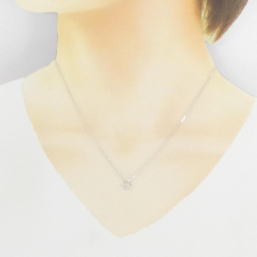 K10WG ダイヤモンド ネックレス 0.09CT : KOMEHYO ONLINESTORE Yahoo 