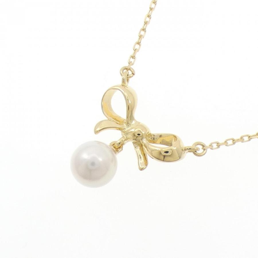 K18YG リボン アコヤパール ネックレス 6.5mm : KOMEHYO ONLINESTORE 