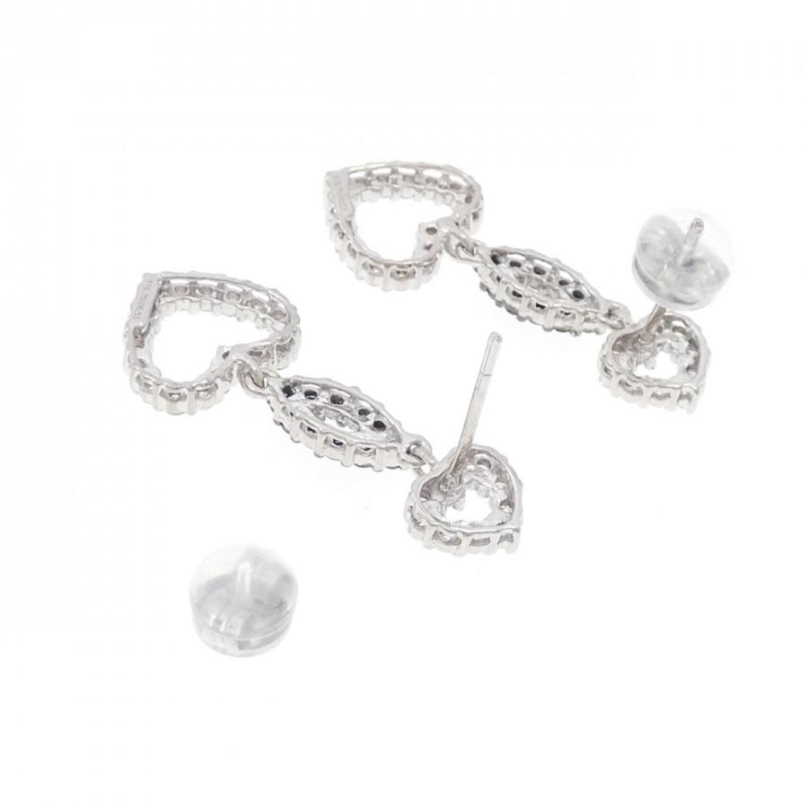 K18WG ハート ダイヤモンド ピアス 1.06CT : KOMEHYO ONLINESTORE