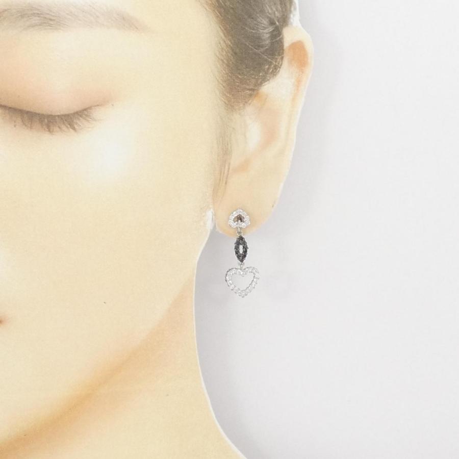 K18WG ハート ダイヤモンド ピアス 1.06CT : KOMEHYO ONLINESTORE