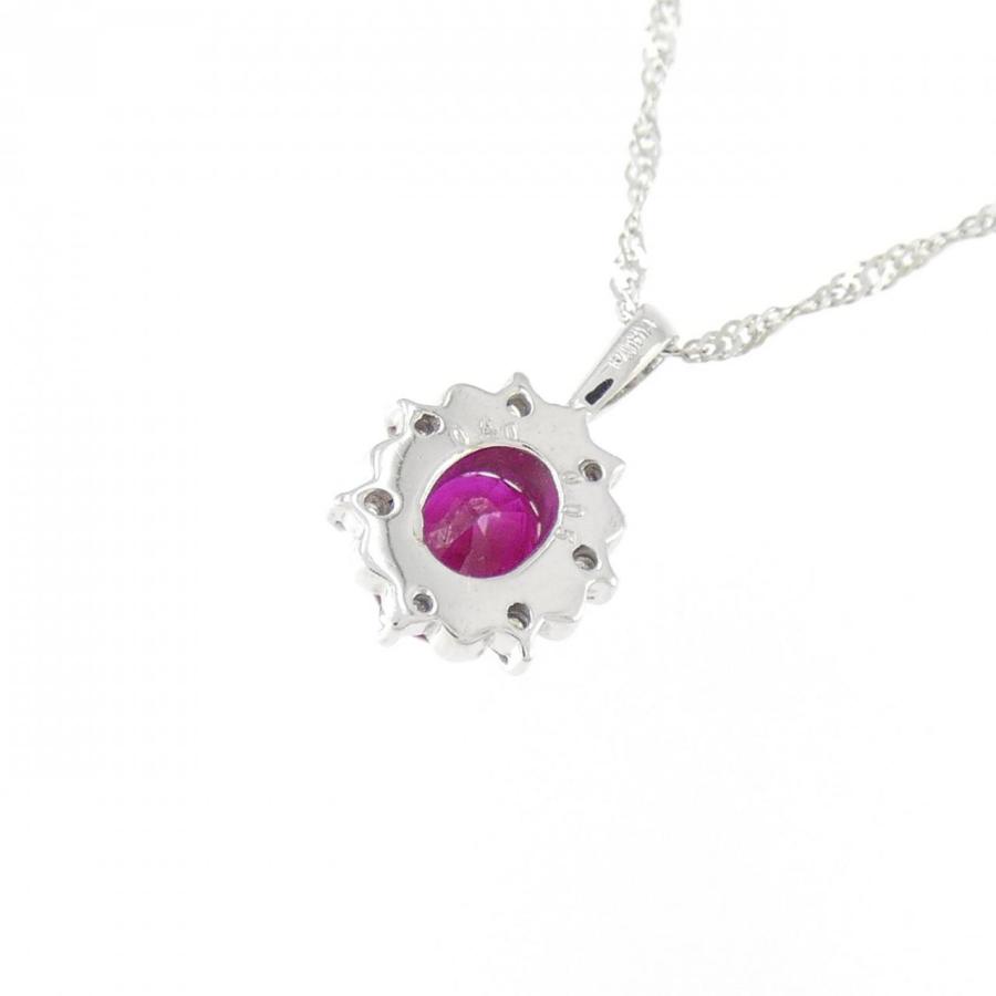 K18WG/750WG ルビー ネックレス 0.40CT 【公式通販】
