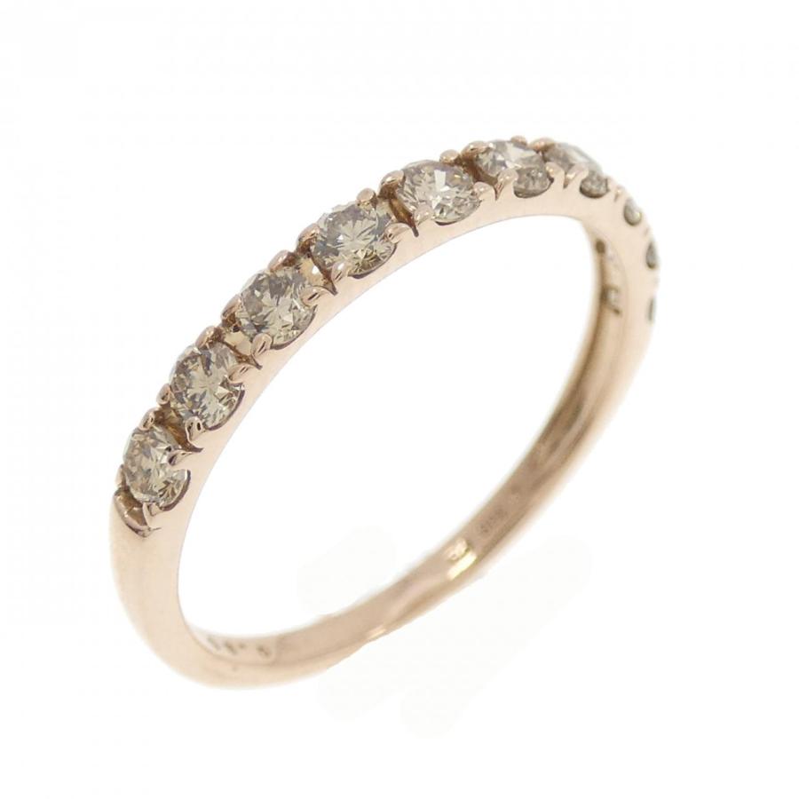 K18PG ハーフエタニティ ダイヤモンド リング 0.30CT : KOMEHYO