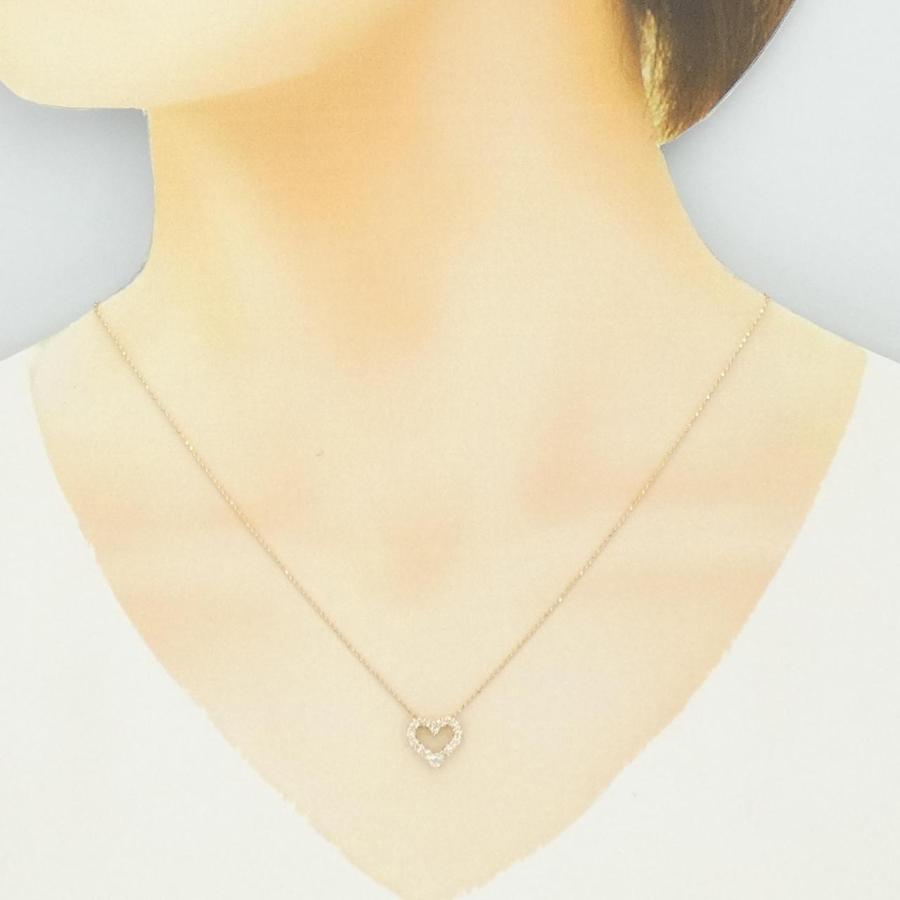 K18PG ハート ダイヤモンド ネックレス 0.30CT : KOMEHYO ONLINESTORE