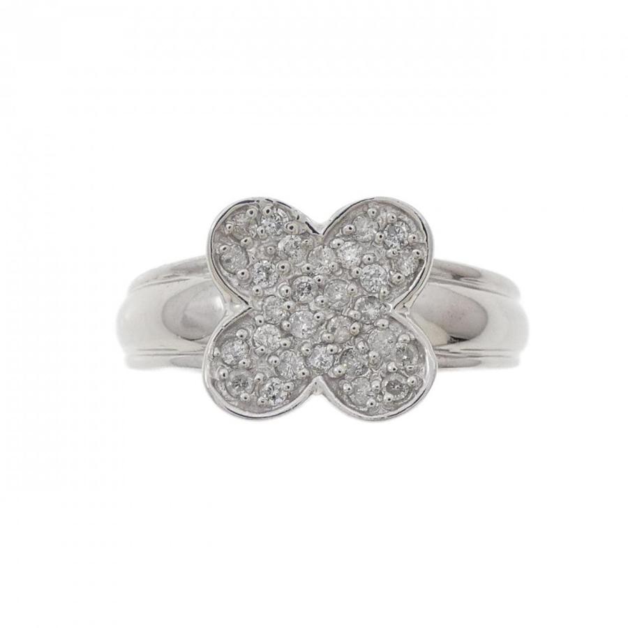 K18WG フラワー ダイヤモンド リング 0.20CT : KOMEHYO ONLINESTORE 