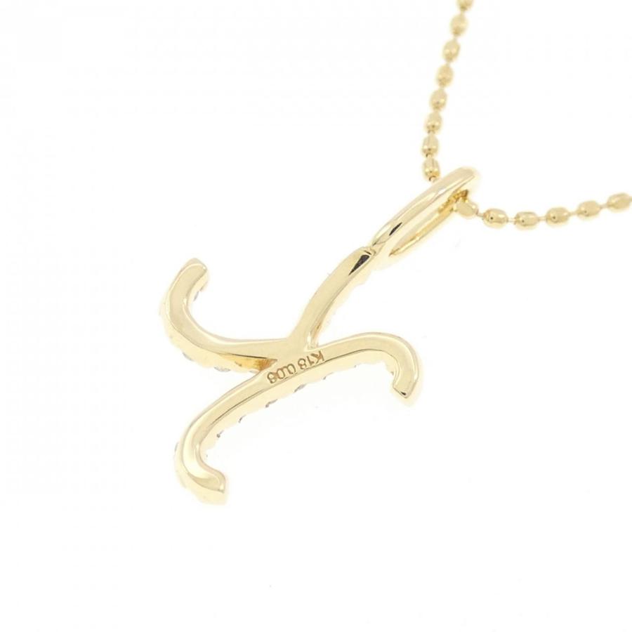 K18YG イニシャルK ダイヤモンド ネックレス 0.08CT : KOMEHYO 