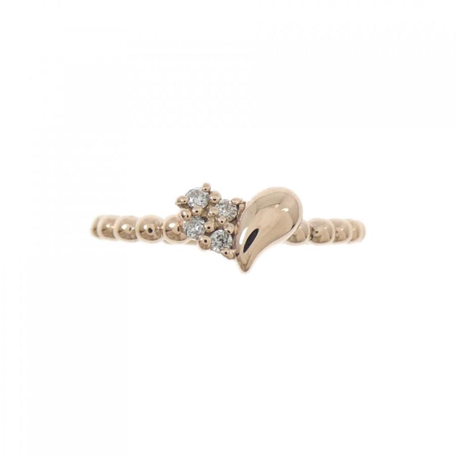 ダイヤモンドリング ピンキーリング K10PG K10PG ダイヤモンド ピンキーリング|festaria Online Shop