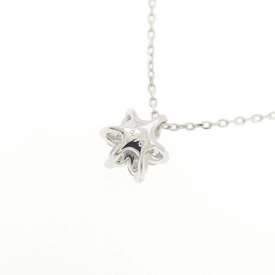 K18WG フラワー ダイヤモンド ネックレス 0.10CT : KOMEHYO 