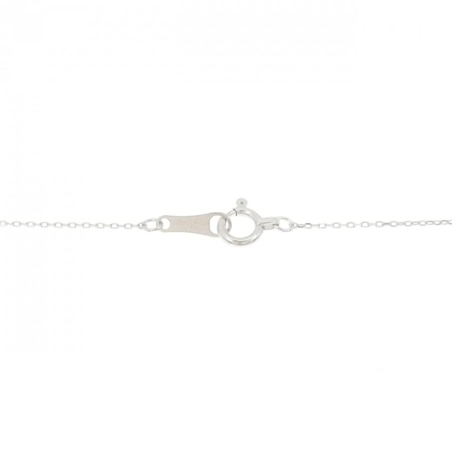 K18WG フラワー ダイヤモンド ネックレス 0.10CT : KOMEHYO 
