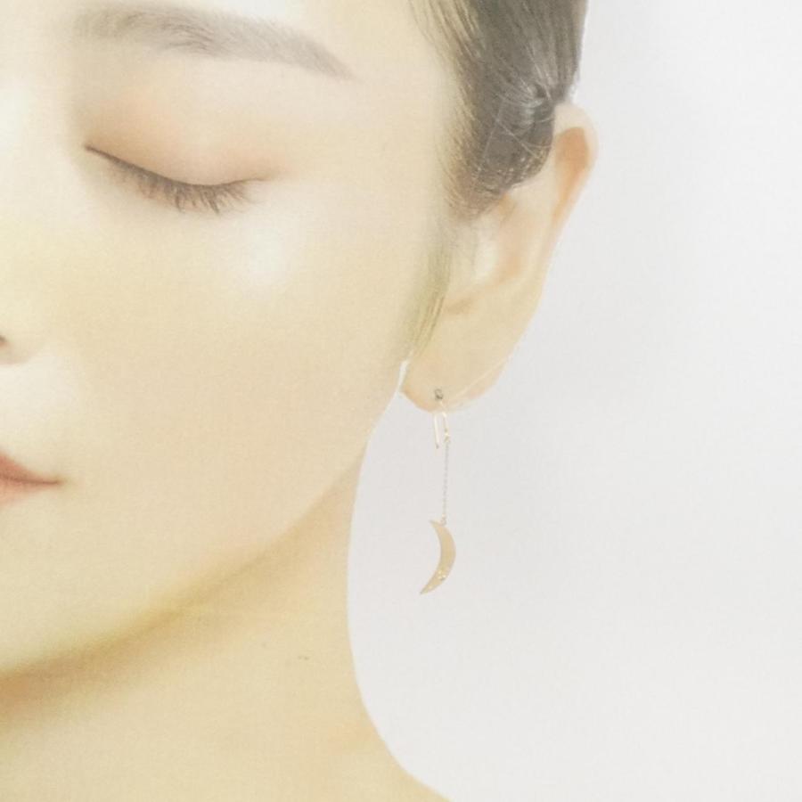 K10YG ムーン ペリドット ピアス : KOMEHYO ONLINESTORE Yahoo!店