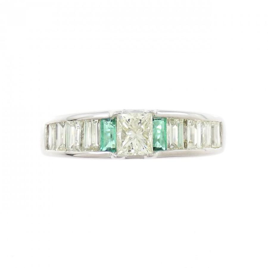 PT900 エメラルド リング 0.17CT : KOMEHYO ONLINESTORE Yahoo!店 