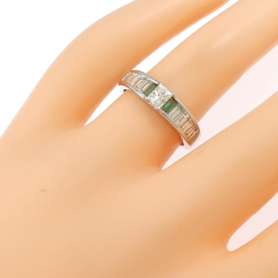 PT900 エメラルド リング 0.17CT : KOMEHYO ONLINESTORE Yahoo!店 