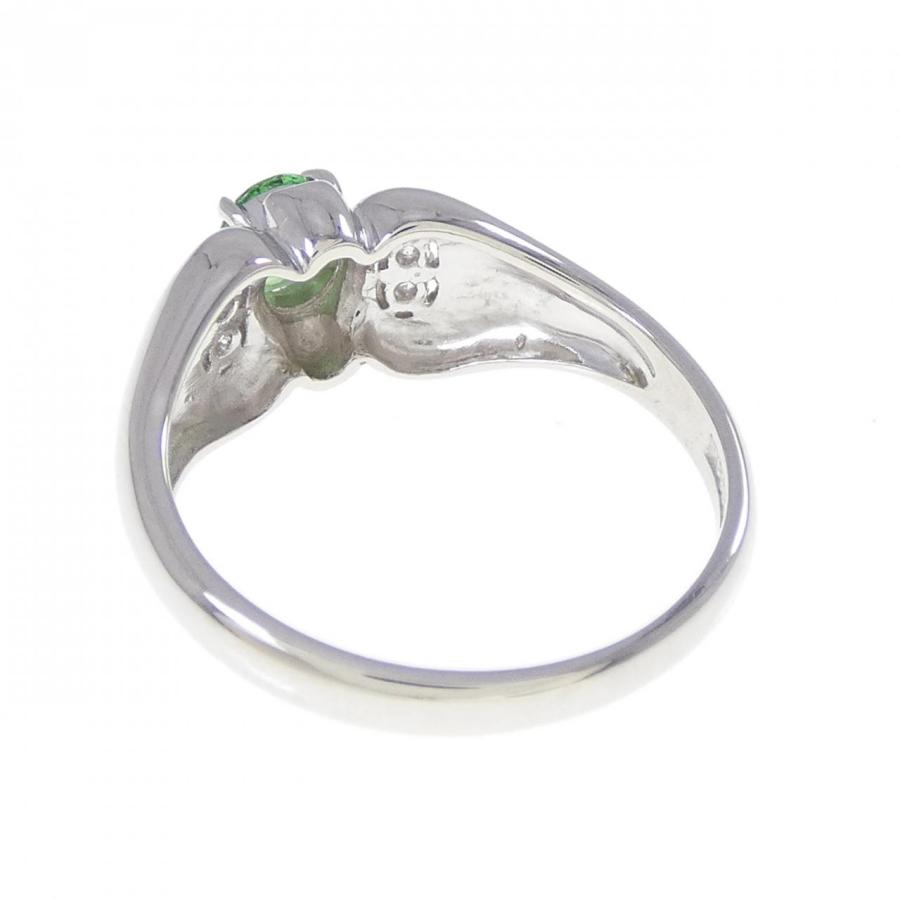PT900 グリーンガーネット リング 0.28CT : KOMEHYO ONLINESTORE
