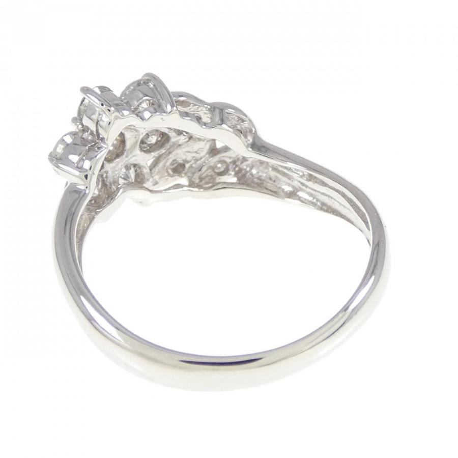 み*い様 pt900フラワーモチーフ0.50ctダイヤリング ダイヤモンド 0.5ct プラチナ Pt900 フラワーモチーフリング 15号 指輪