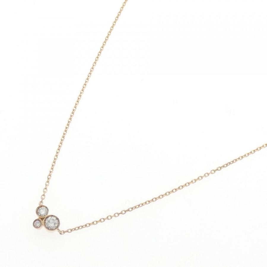 ポンテヴェキオダイヤモンド0.15ct K18ゴールドネックレス ポンテヴェキオ ダイヤモンド ネックレス 0.15CT : KOMEHYO