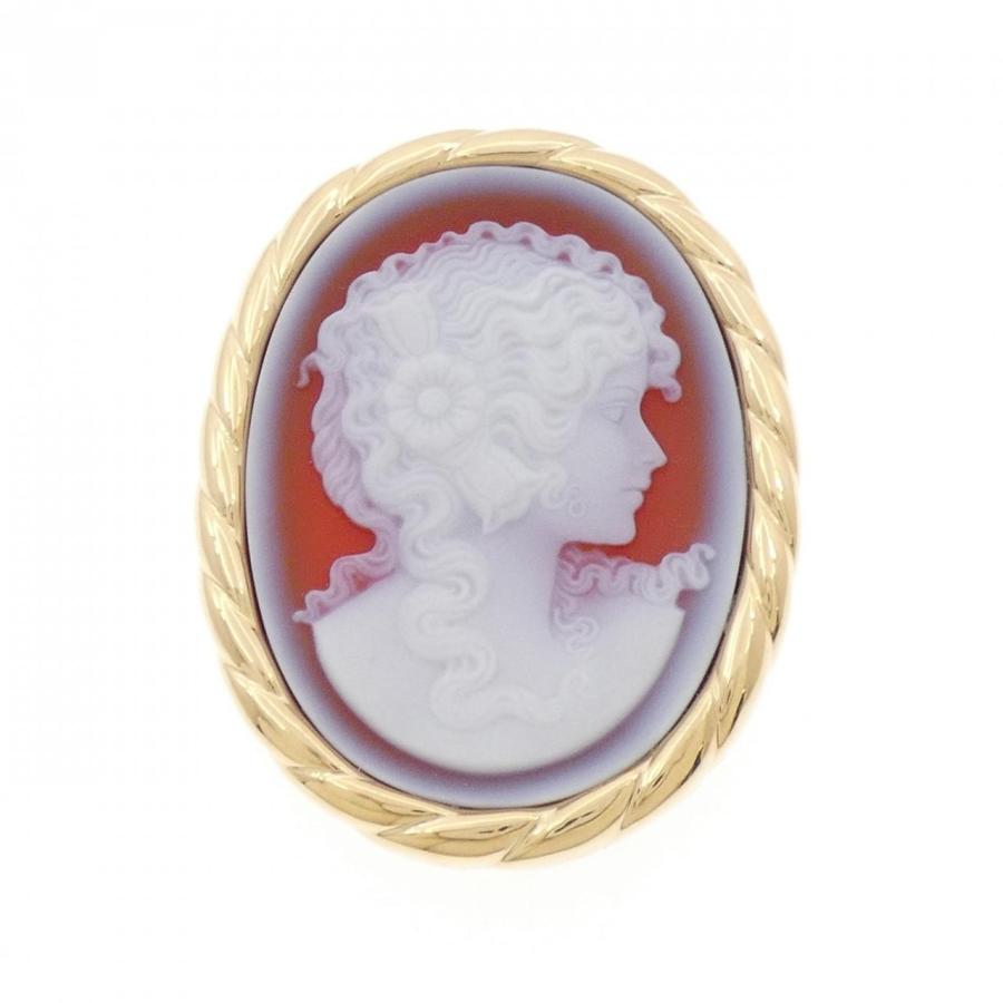 K18YG メノウカメオ ブローチ : KOMEHYO ONLINESTORE Yahoo!店 - 通販