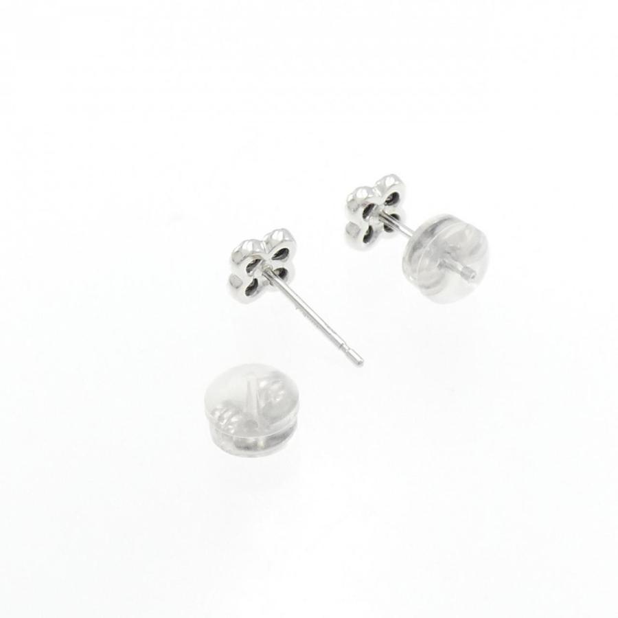 K18WG フラワー ダイヤモンド ピアス 0.20CT : KOMEHYO ONLINESTORE